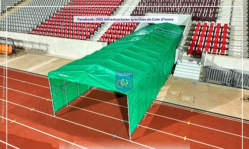 Infrastructures CAN 2023 : le stade de Yamoussoukro reçoit son tunnel télescopique