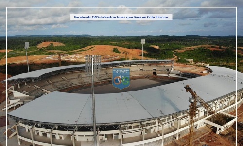 Infrastructures CAN 2023 : voici les images de la couverture du stade de San Pedro