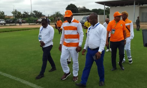 Infrastructures : le Ministre Adjé Silas Metch a visité les terrains d'entrainement de Bouaké