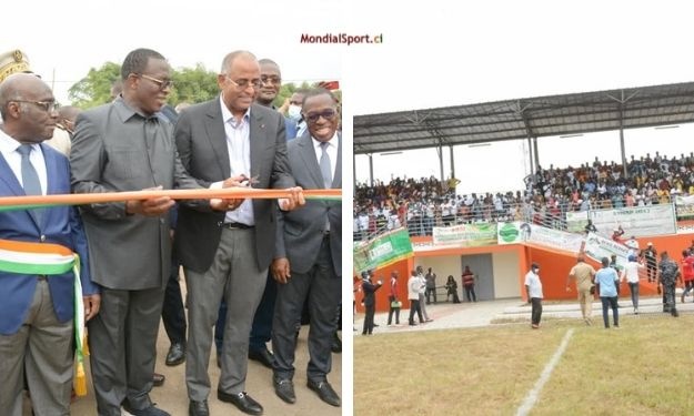 Infrastructures : Le Premier Ministre inaugure le stade Municipal d’Aboisso