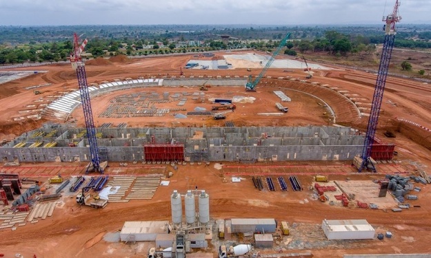 Infrastructures : Le stade de Yamoussoukro avance à grands pas (images)