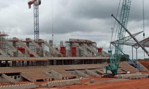 Infrastructures : Les dernières images du stade de Yamoussoukro en construction