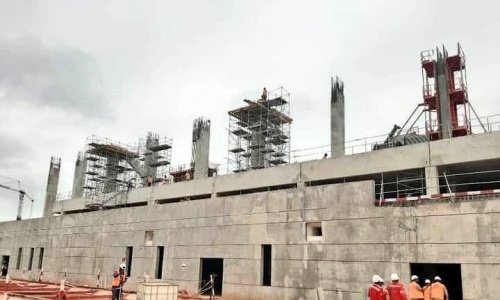Infrastructures : Les images de l’évolution des travaux du Stade de Yamoussoukro