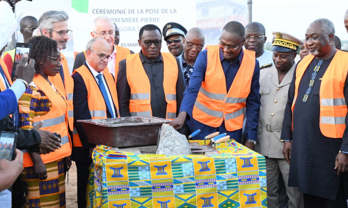 Infrastructures : pose de la première pierre de l’AGORA de la ville de Touba