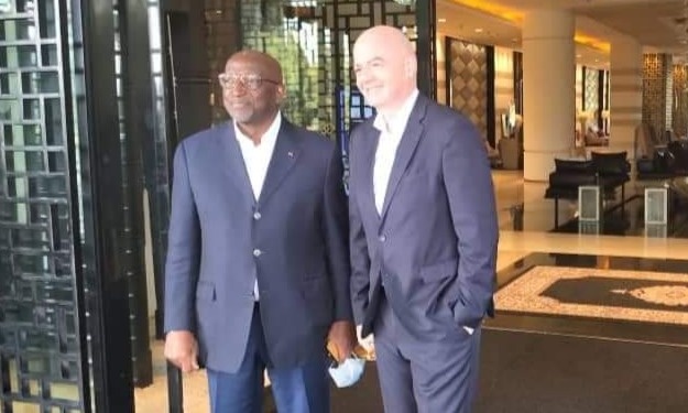 Jacques Anouma et Gianni Infantino se sont rencontrés