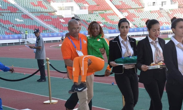 Jeux Africains Rabat 2019 : Blessée, Ta Lou se contente du Bronze au 200m