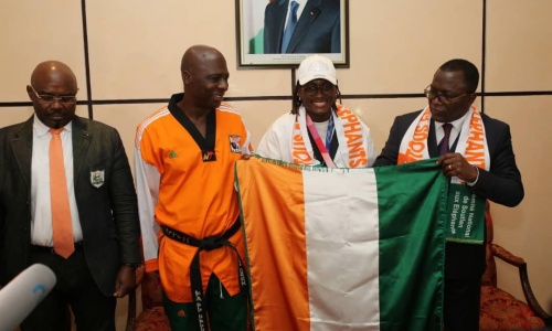 JO : Seule athlète Ivoirienne médaillée, Gbagbi Ruth est de retour à Abidjan