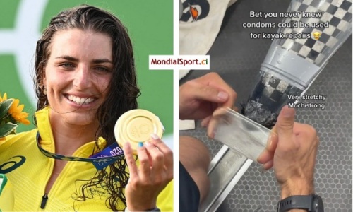 JO : Une médaillée Olympique répare son kayak avec un préservatif (vidéo)