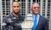 KickBoxing : Gnedre Daligozo Fabrice a présenté sa ceinture au Ministre Adjé Silas Metch