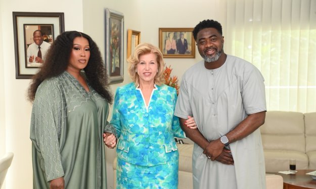Kolo Touré et son épouse reçus par la Première Dame
