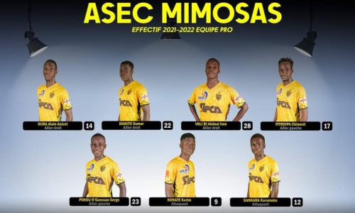 L'ASEC Mimosas présente son effectif pour la cuvée 2021-2022