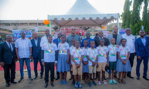 Lancement de la 7è édition du WARATOUR en présence de Didier Drogba et du Président de l’Assemblée Nationale