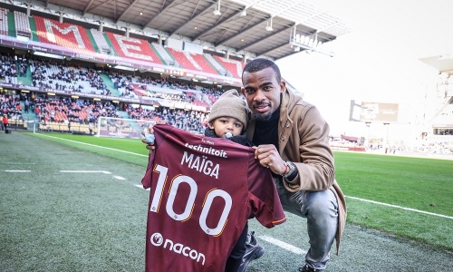 Le FC Metz célèbre Habib Maïga