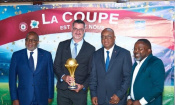 Le leader de la brasserie en Côte d’Ivoire accueille le trophée de la CAN dans ses locaux