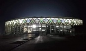 Le magnifique Stade Ebimpe vu de nuit