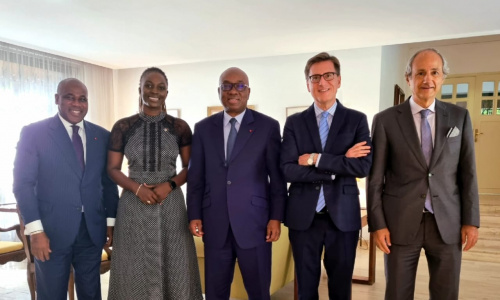 Le Président de la FIF et certains membres de son équipe reçus par l’Ambassadeur de l’Espagne