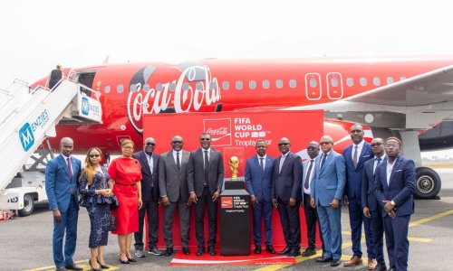 Le trophée de la Coupe du monde est arrivé en Côte d'Ivoire