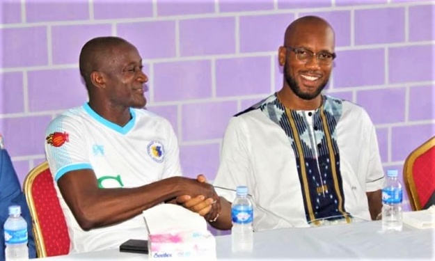 Les images de la rencontre entre Didier Drogba et Yssouf Diabaté à Gagnoa