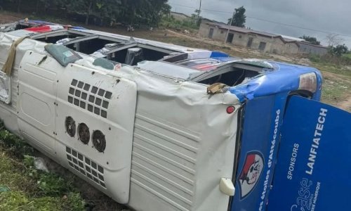 Les joueurs de Lanfiara victimes d’un accident de la route à Adzopé