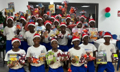 Les pensionnaires de l’Académie de Yamoussoukro FC ont bénéficié de nombreux cadeaux pour la Noël