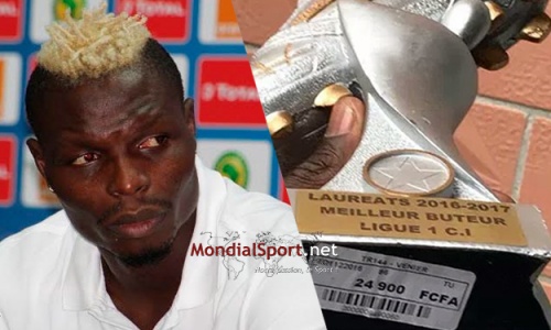 Ligue 1 Ivoirienne : Le Fameux trophée à 24.900 F CFA remis à Aristide Bancé