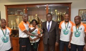Ludo : L’équipe nationale de Côte d’Ivoire présente à Danho Paulin sa médaille décrochée au Mondial