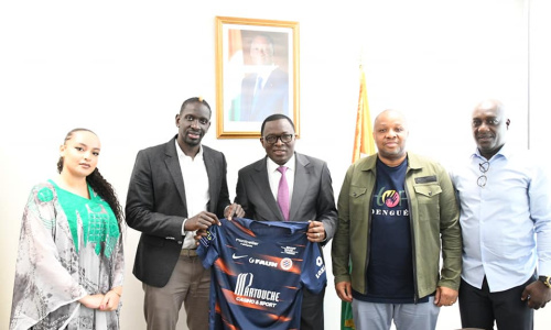 Mamadou Sakho reçu en audience par le Ministre Danho Paulin