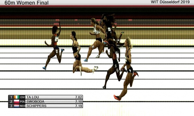 Meeting de Düsseldorf : Photo finish du 60m dames
