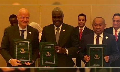 Mémorandum d'accord historique signé entre la CAF, la FIFA et l’Union Africaine