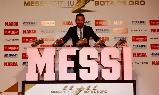 Messi décroche son 5è Soulier d'Or Européen (Record)