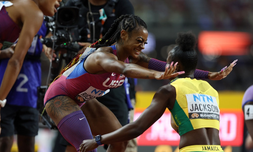 Mondiaux d’Athlétisme (200m Dames) : Sherika Jackson conserve son titre, Ta Lou loin derrière