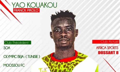 MTN Ligue 1 : L’Africa Sports enregistre l’arrivée d’un nouvel attaquant