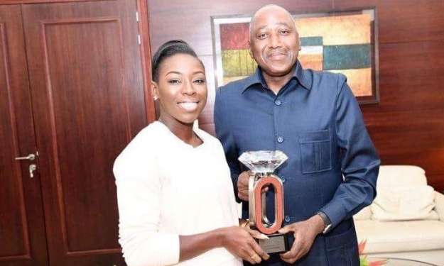 Murielle Ahouré et Premier Ministre M. Amadou Gon Coulibaly Murielle Ahouré et Premier Ministre M. Amadou Gon Coulibaly
