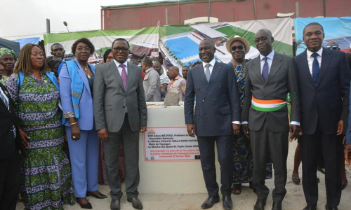 Natation : les images de la pose de la 1ère pierre de la piscine olympique de Yopougon