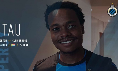 Percy Tau rejoint Simon Déli et Odilon Kossonou au FC Bruges
