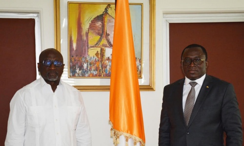 Présidentielle CAF : Jacques Anouma reçu par Danho Paulin