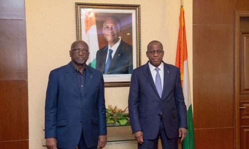 Présidentielle CAF: Jacques Anouma reçu par le Ministre des Affaires Etrangères