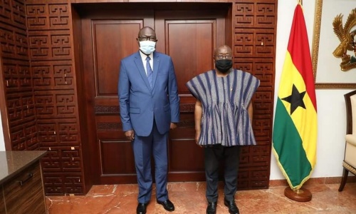 Présidentielle CAF : Le Ministre Amichia au Ghana pour la candidature de Jacques Anouma