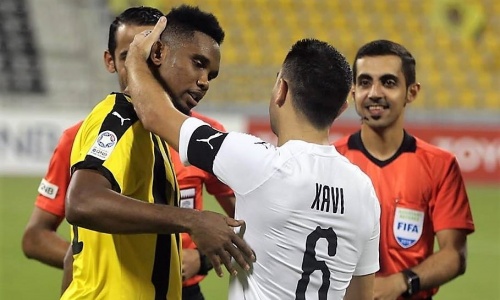 Qatar : Eto’o et Xavi tous deux buteurs pour leurs retrouvailles