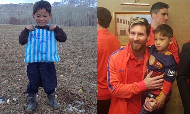 Quand Lionel Messi réalise le rêve de Murtaza, le petit Afhgan au sac en plastique !