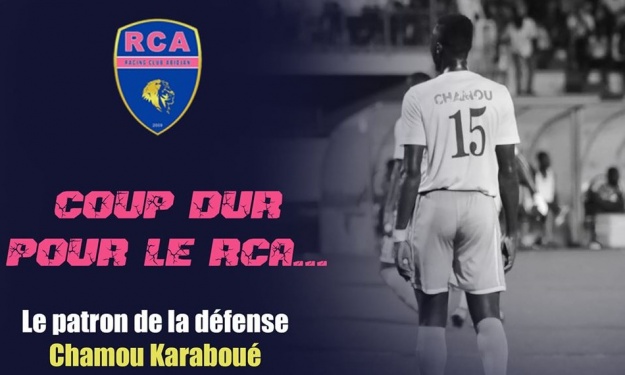 RCA : mauvaise nouvelle pour Chamou Karaboué
