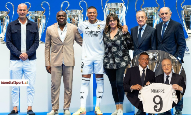 Real Madrid : Mbappé, le nouveau 9 présenté au Bernabéu