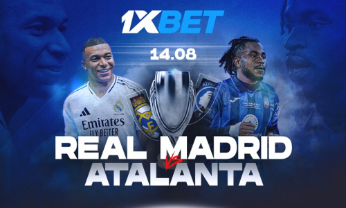 Real Madrid vs Atalanta : choisissez votre favori pour la Supercoupe d'Europe avec 1xBet !