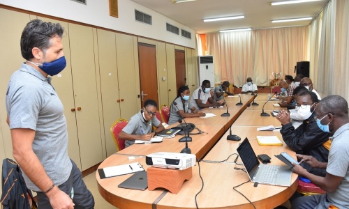 Rencontre entre Patrice Beaumelle et les entraîneurs de Côte d'Ivoire