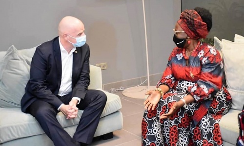 Retour en images sur l’arrivée du Président de la FIFA à Abidjan