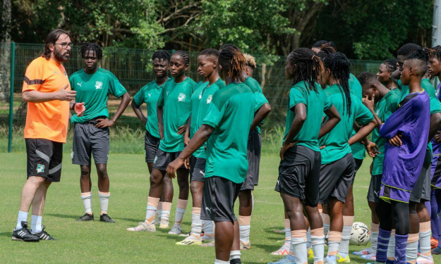 Reynald Pedros a effectué sa première séance d’entrainement avec les Eléphantes de Côte d’Ivoire