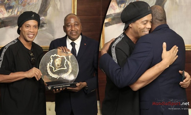 Ronaldinho a été reçu en audience par le Chef du gouvernement ivoirien
