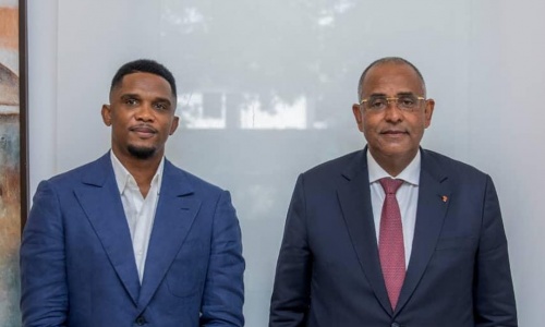 Samuel Eto’o reçu par le 1er Ministre Ivoirien avant ‘‘Côte d’Ivoire-Cameroun’’