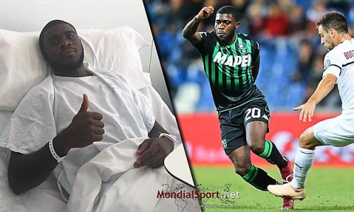 Sassuolo (Serie A) : Jérémie Boga opéré avec succès