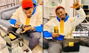 Serge Aurier immortalise sa fille sur son nouvel iPhone 11 en Or